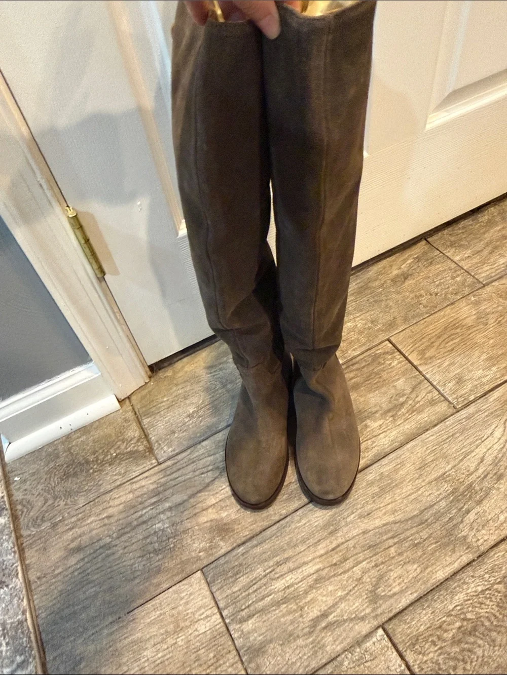 Alberto Fermani Gray Suede Over-the-Knee Boots Women’s size 36